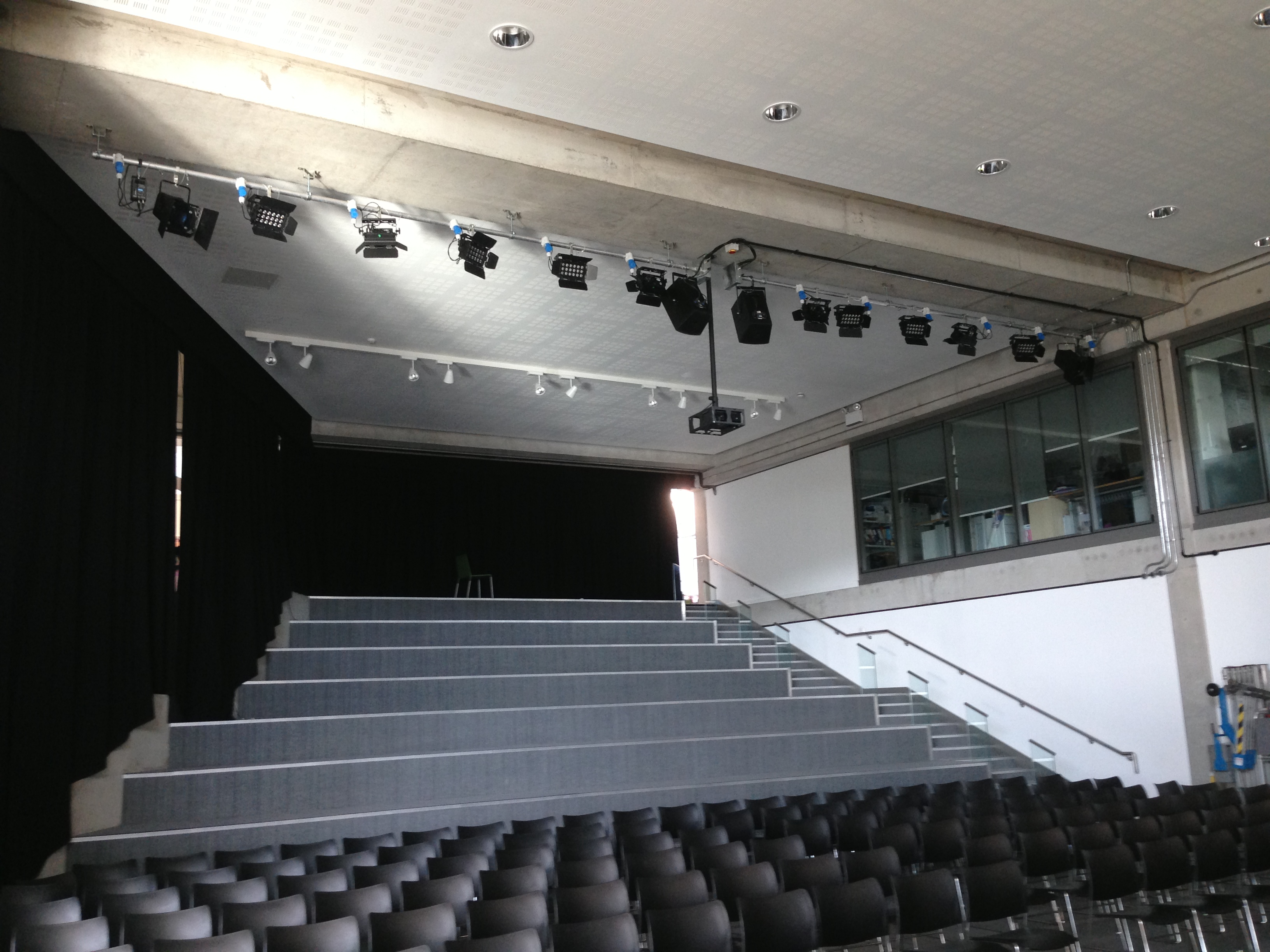 Lancashire school stage installation by Opus AV