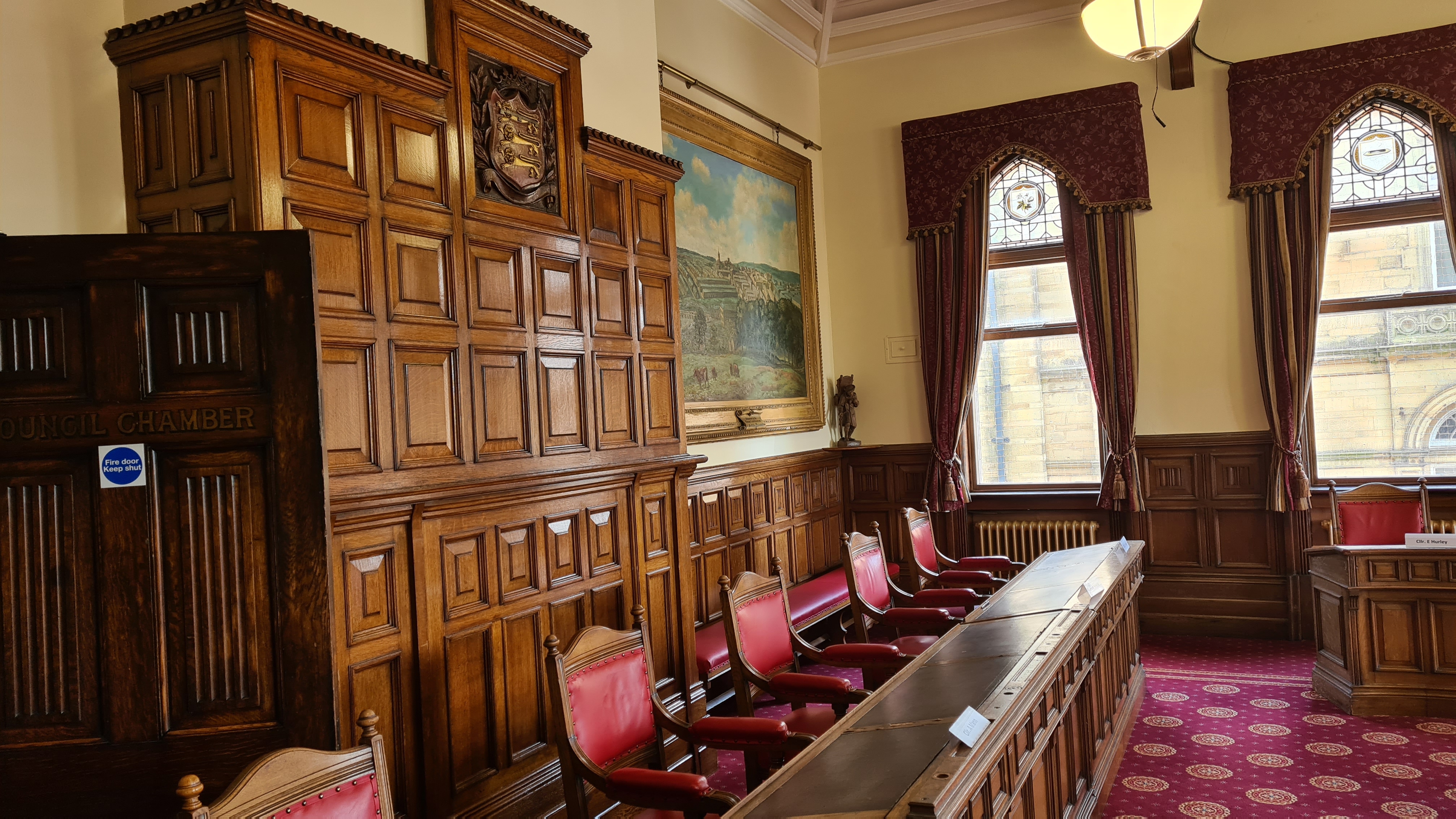 Civic-hall AV detail